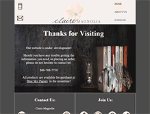 Tablet Screenshot of clairemagnolia.com